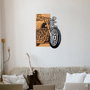 Wallity Chopper 2 Accesorio Decorativo de Pared Negro y Nogal